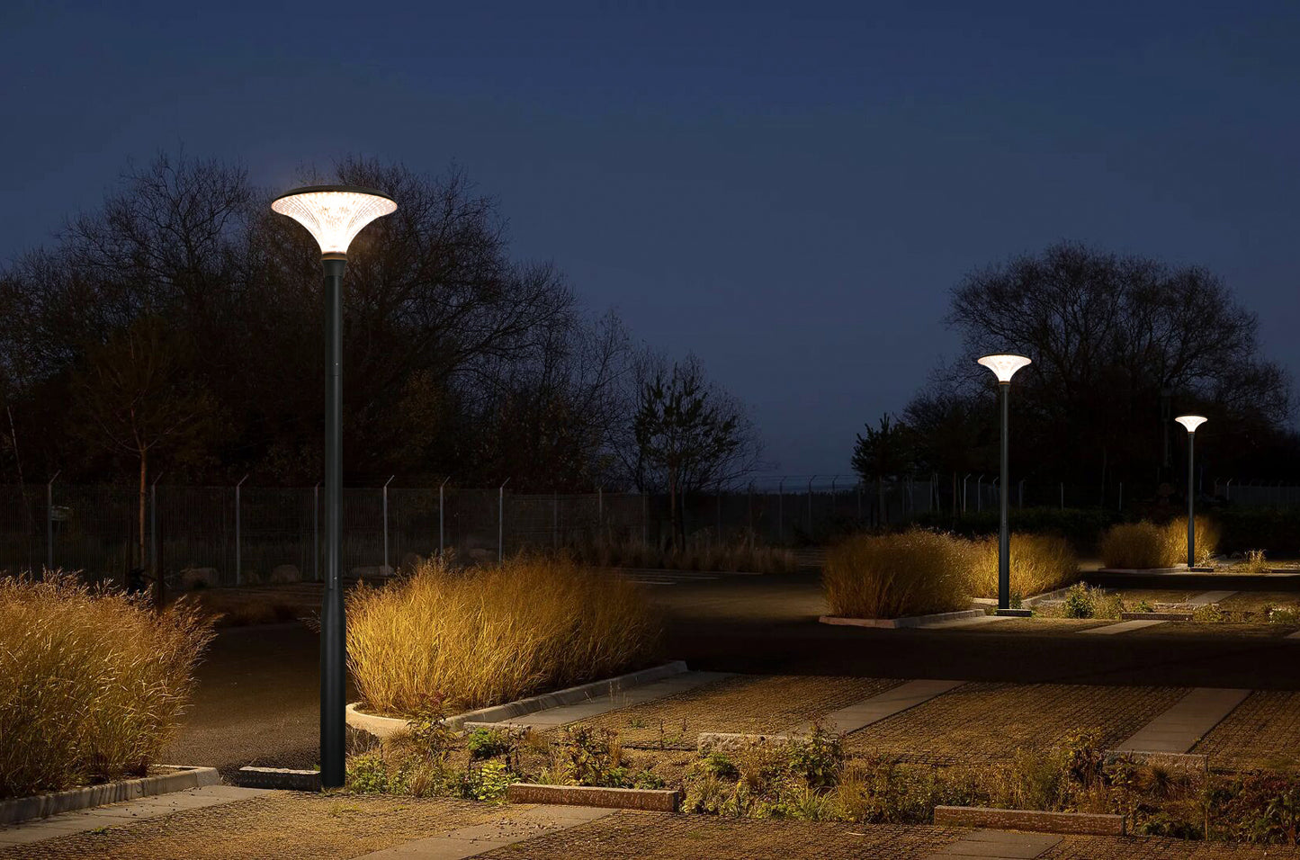 Diamond Series Solar Garden Light TYD6605 providing decorative landscape lighting