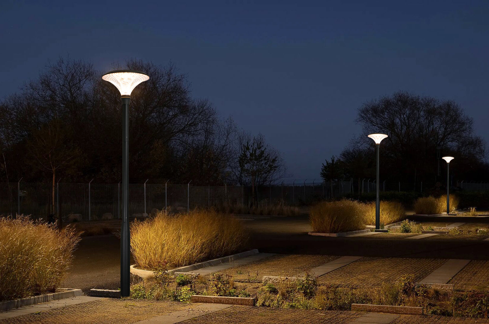 Diamond Series Solar Garden Light TYD6605 providing decorative landscape lighting
