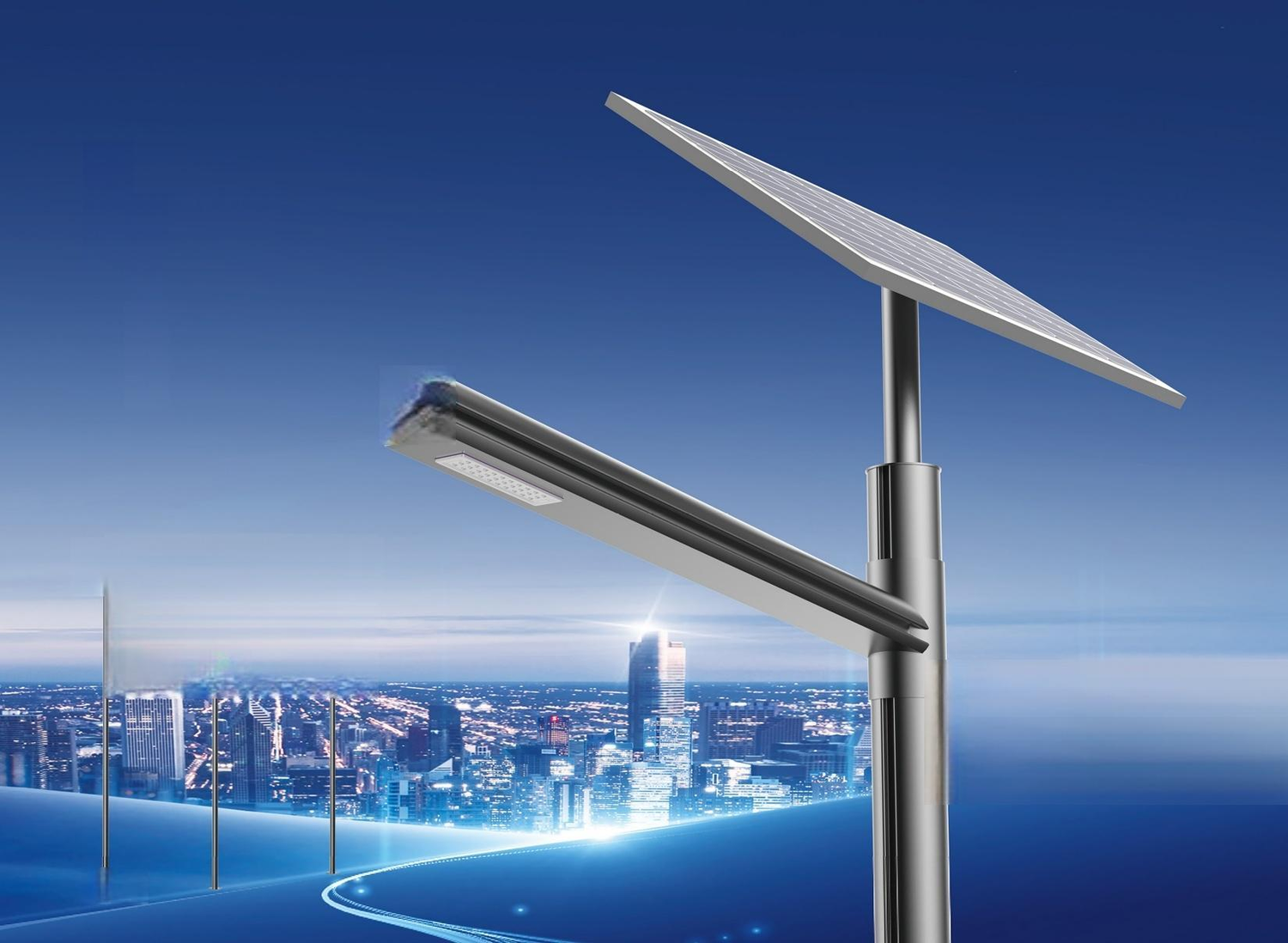 Smart Multifunctional Lighting Pole with Solar Power