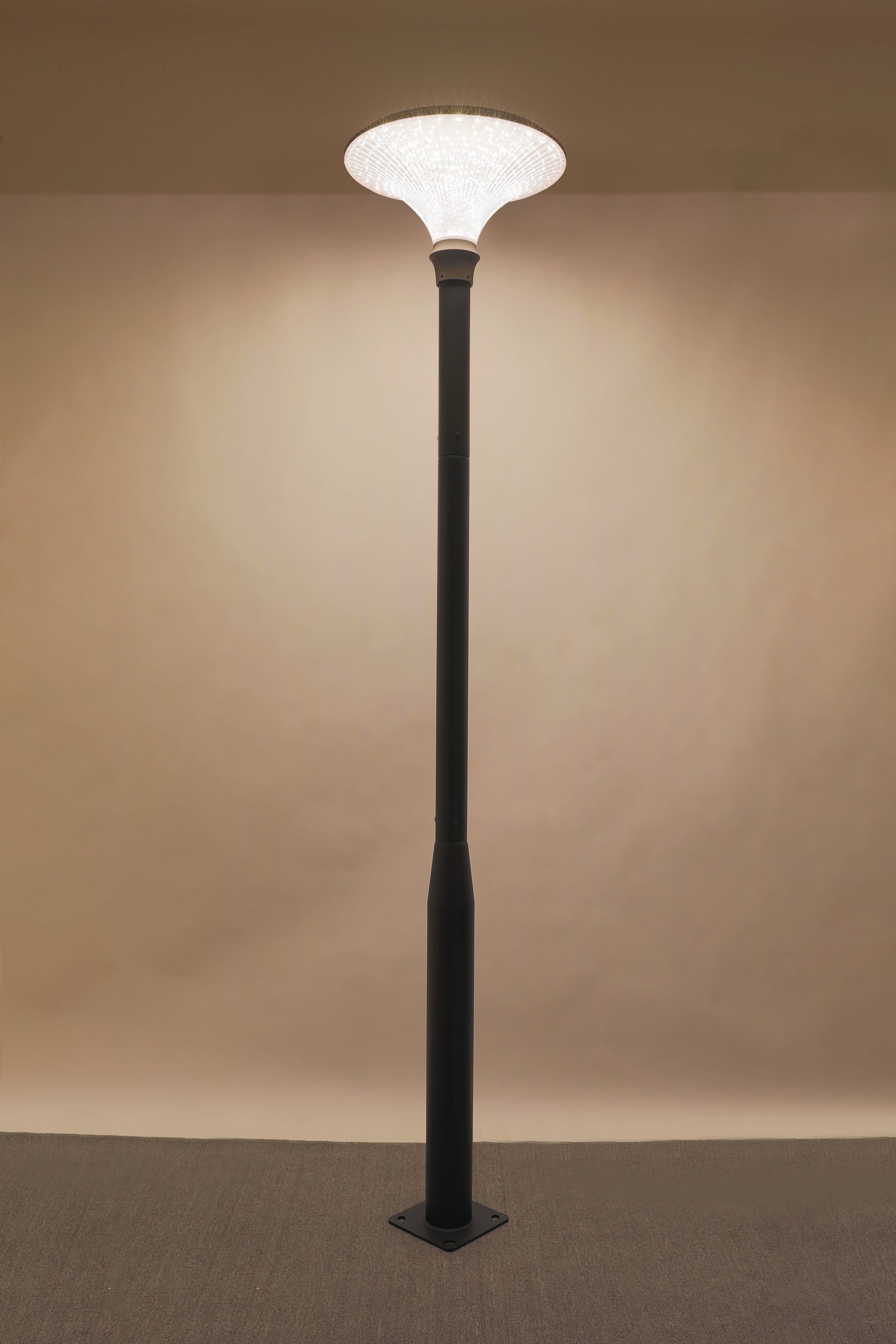 Close-up lighting effect of TYD6605 Diamond Series solar garden light
