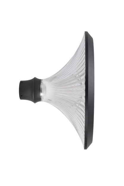 Side profile of TYD6605 solar garden light optical diffuser