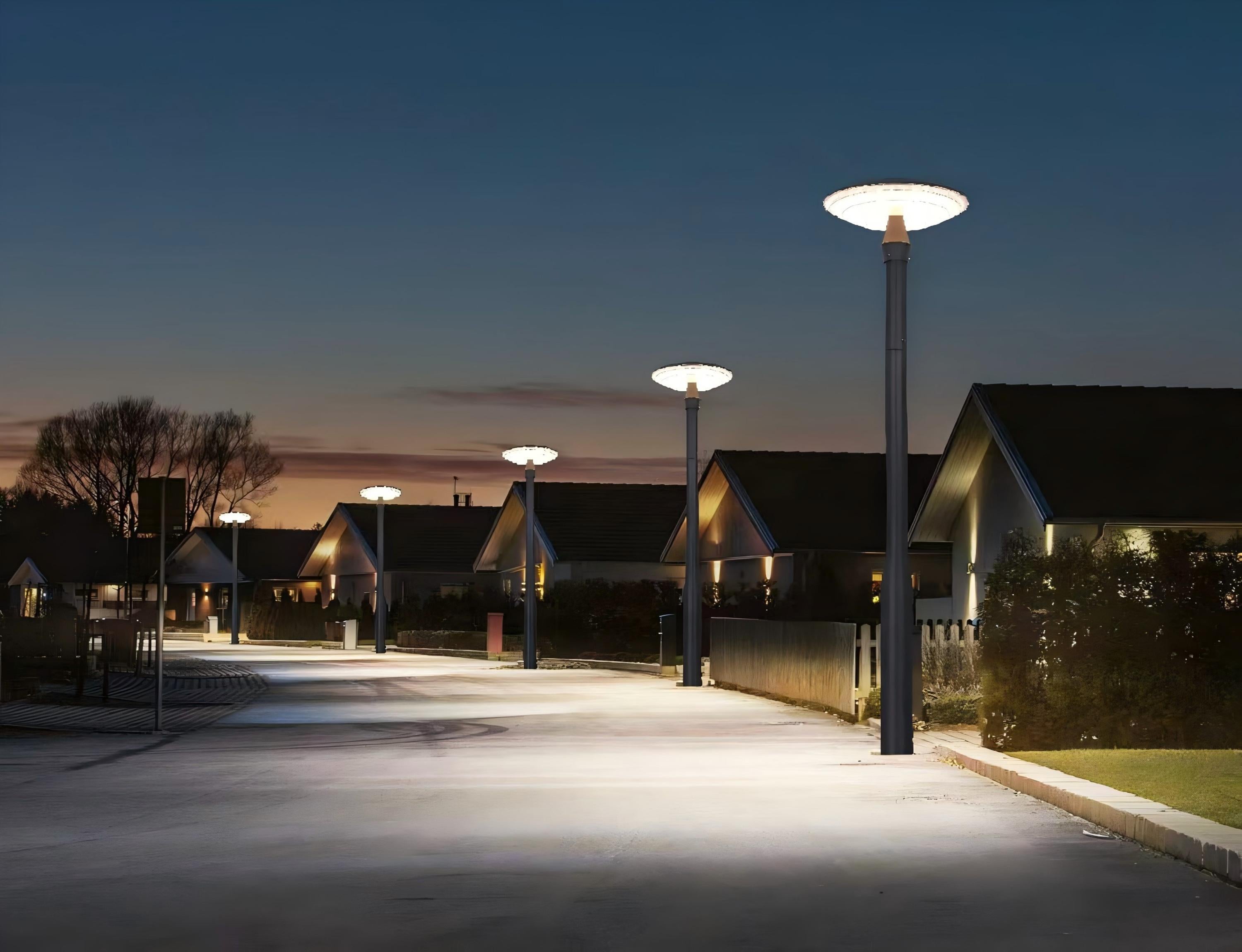 Solar Street Lighting Project in Residential Community