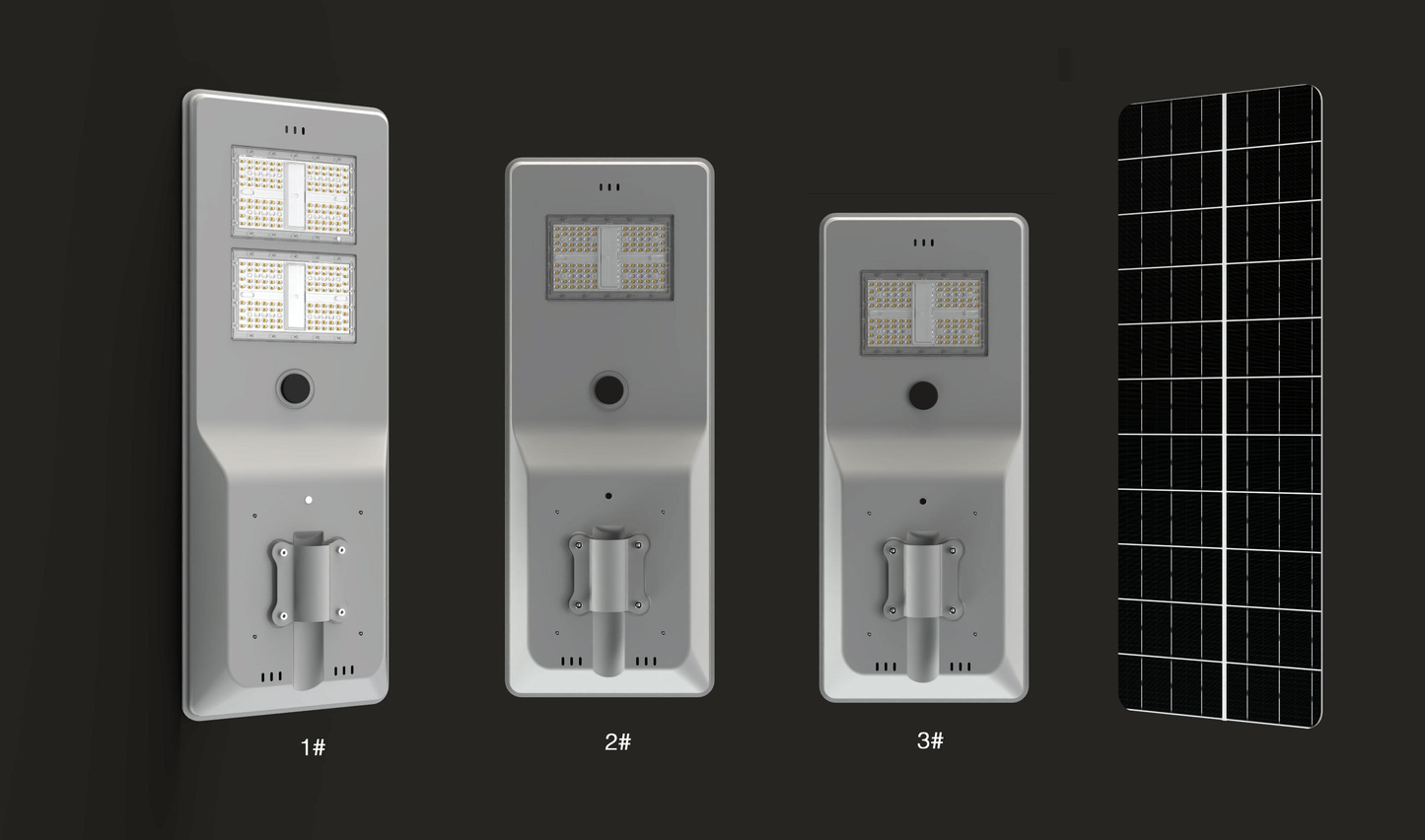 35W/20A/17W Windrise Series Integrated Solar Street Light