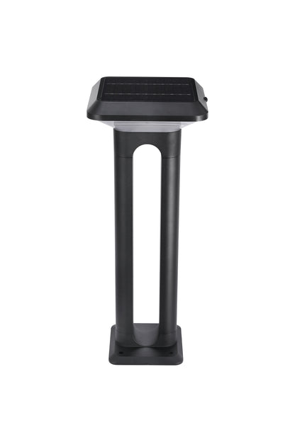 Rear product view of Ark Series Solar Lawn Light CPD1201 showing the open twin-column design
