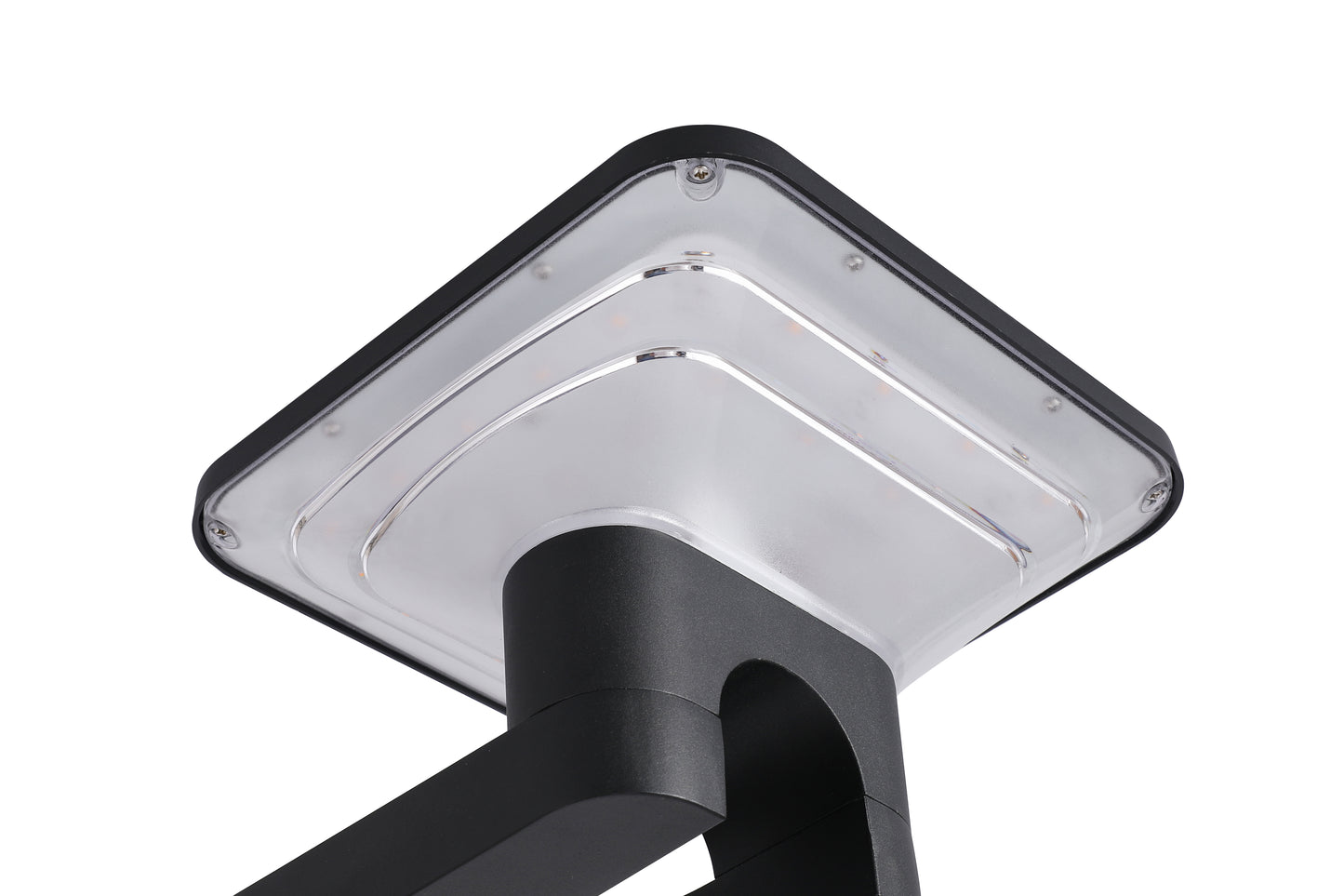 Bottom diffuser detail of Ark Series Solar Wall Light GT-BD1201 showing the PC lampshade structure