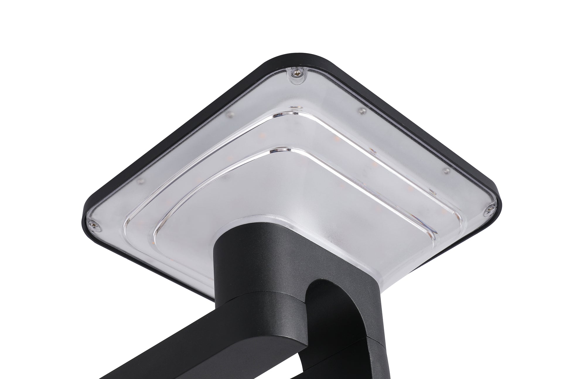 Bottom diffuser detail of Ark Series Solar Wall Light GT-BD1201 showing the PC lampshade structure