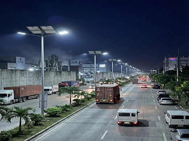 Solar Street Lighting Project in Residential Community