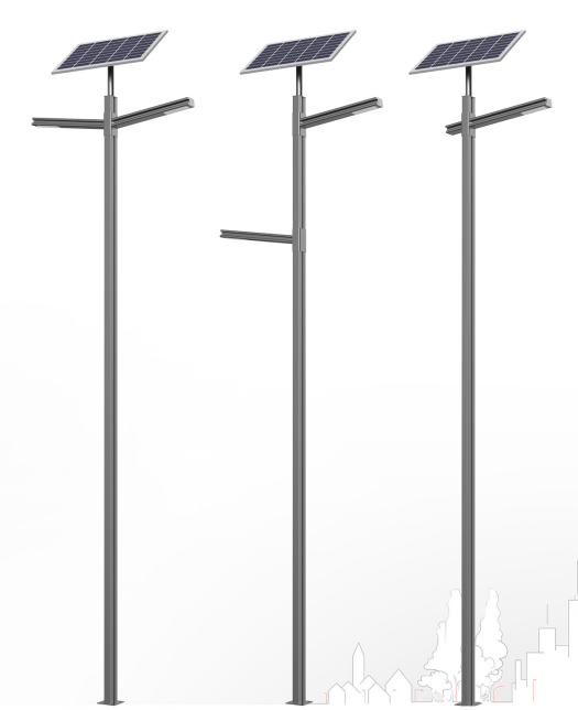 Multiple layout options of Gazing Upward Series multifunctional solar street light pole