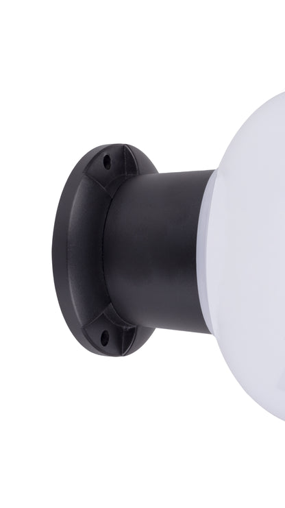 Base detail of Glass Cup Series Solar Pillar Light ZTD1005 with screw mounting holes