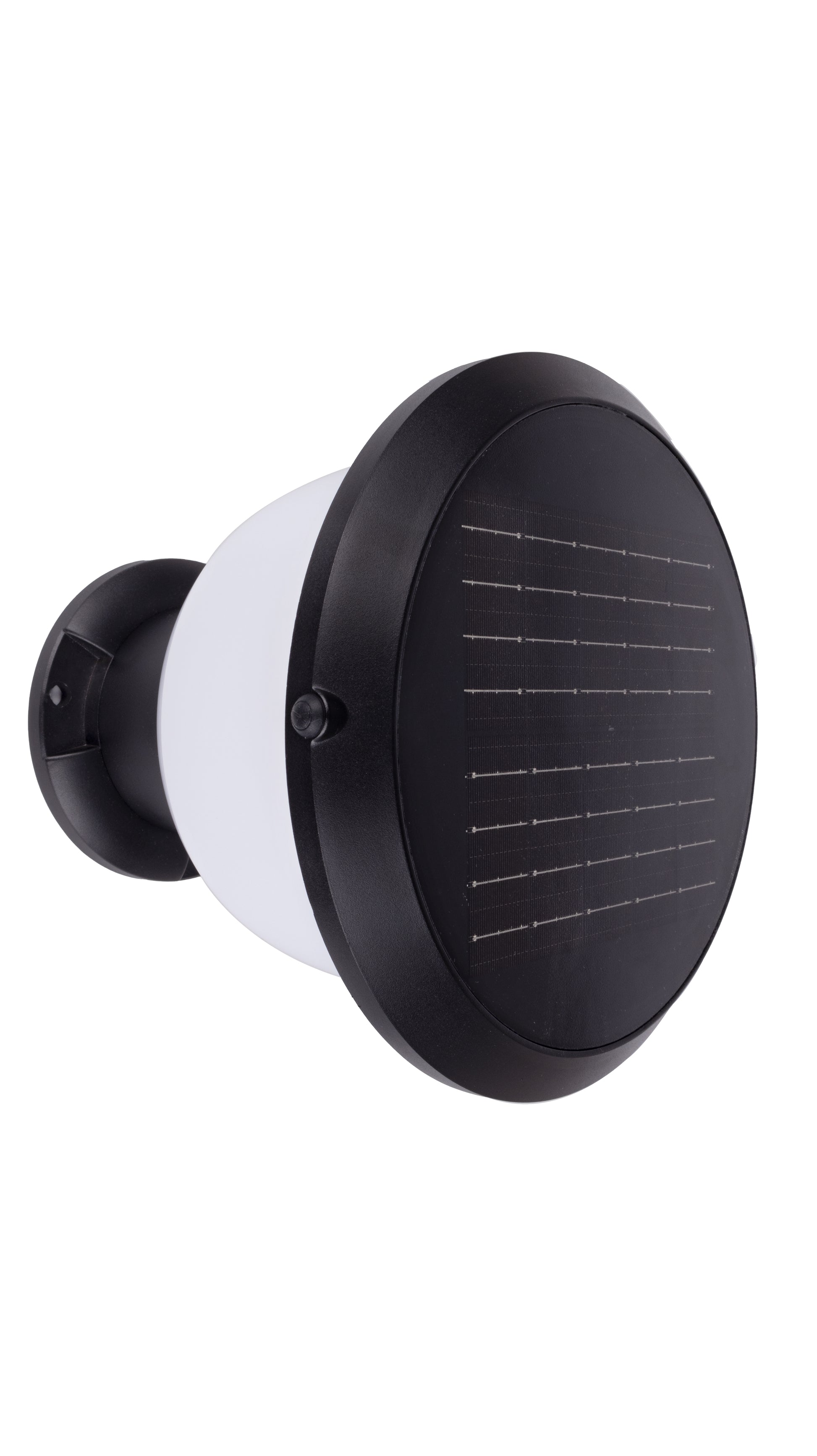 Solar panel view of Glass Cup Series Solar Pillar Light ZTD1005