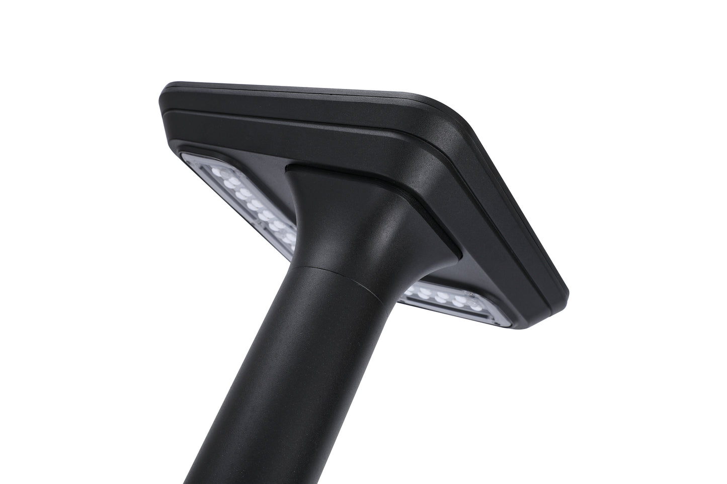 Close-up of the square lamp head on Light Cube Series Solar Lawn Light CPD4003