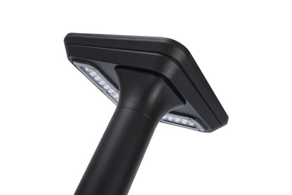 Close-up of the square lamp head on Light Cube Series Solar Lawn Light CPD4003