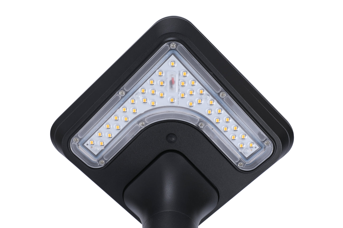 LED layout detail of Light Cube Series Solar Lawn Light CPD4003 with curved light module