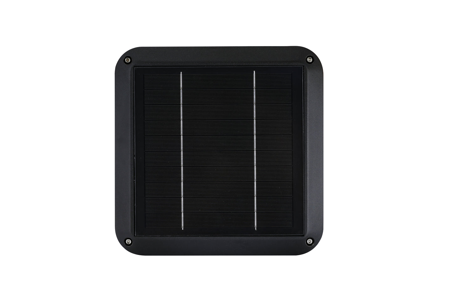 Top view of the square solar panel on Light Cube Series Solar Lawn Light CPD4003