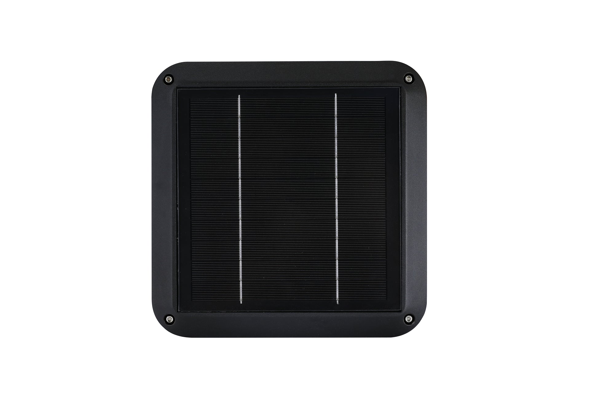 Top view of the square solar panel on Light Cube Series Solar Lawn Light CPD4003