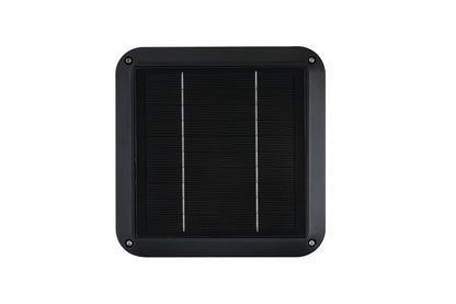 Top view of the square solar panel on Light Cube Series Solar Lawn Light CPD4003