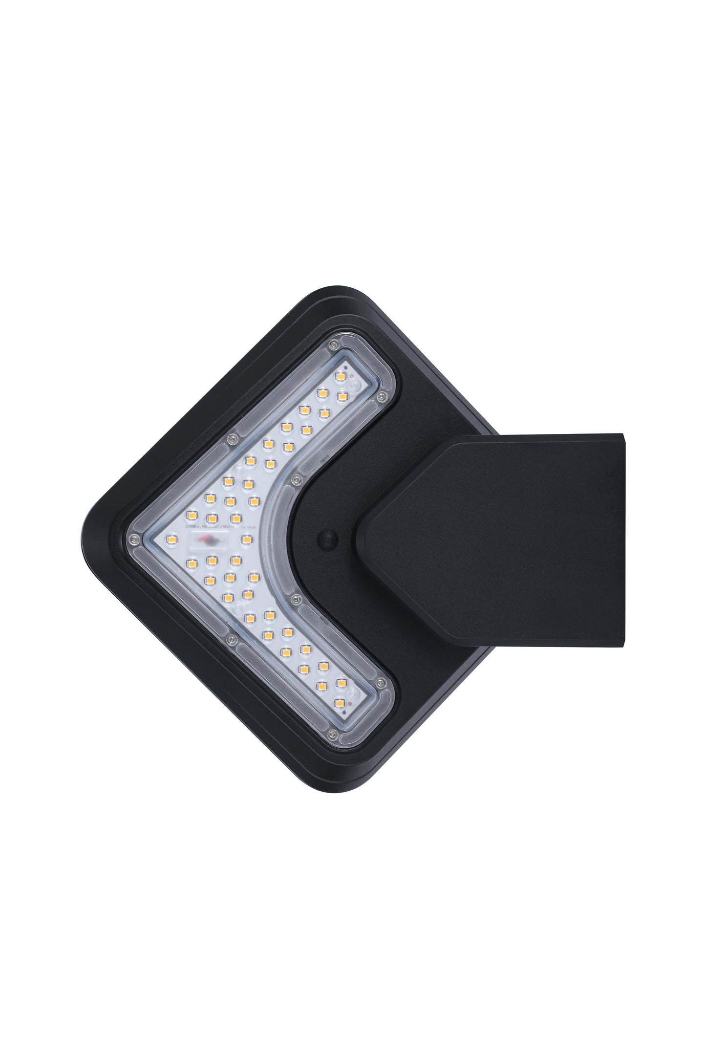 Light Cube Series solar wall light BD4003 bottom view showing the LED lighting area