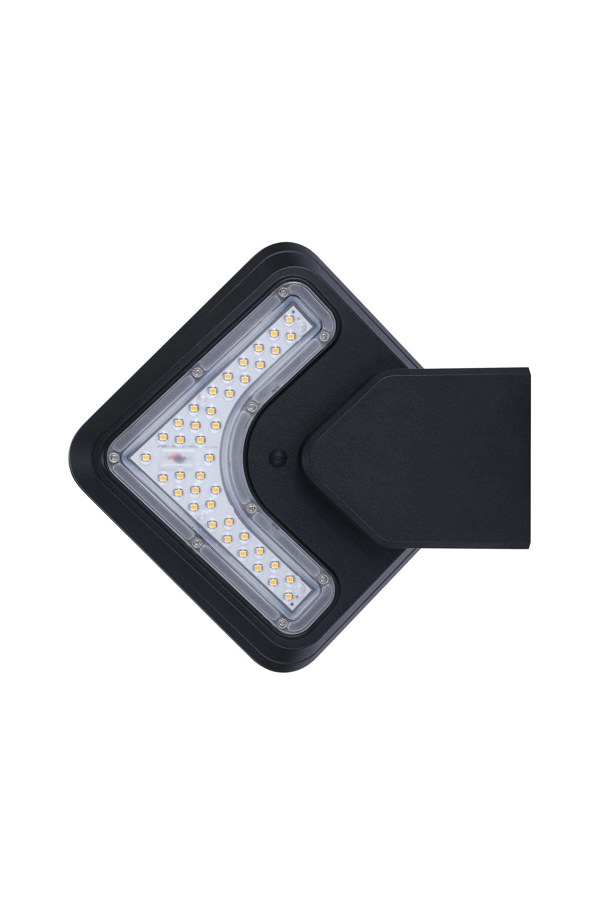 Light Cube Series solar wall light BD4003 bottom view showing the LED lighting area