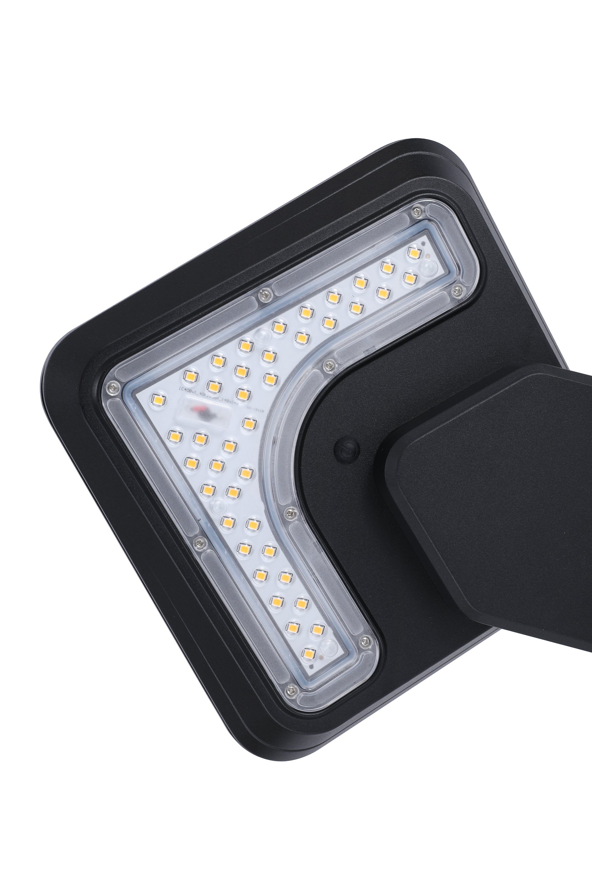 Light Cube Series solar wall light BD4003 close-up of LED chips and light-emitting structure