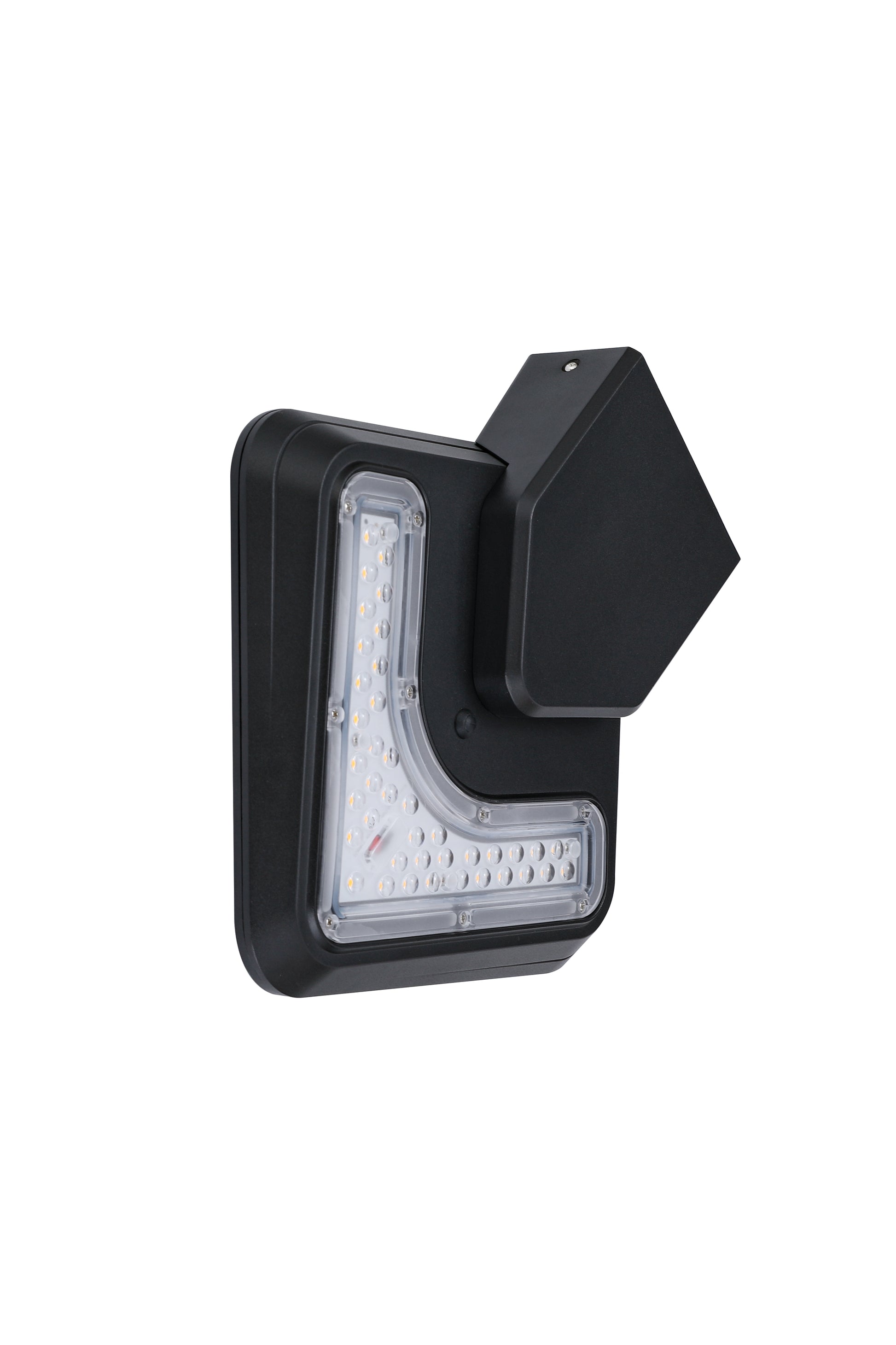 Light Cube Series solar wall light BD4003 front underside view showing LED light source layout