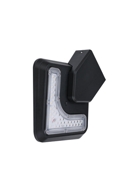 Light Cube Series solar wall light BD4003 front underside view showing LED light source layout