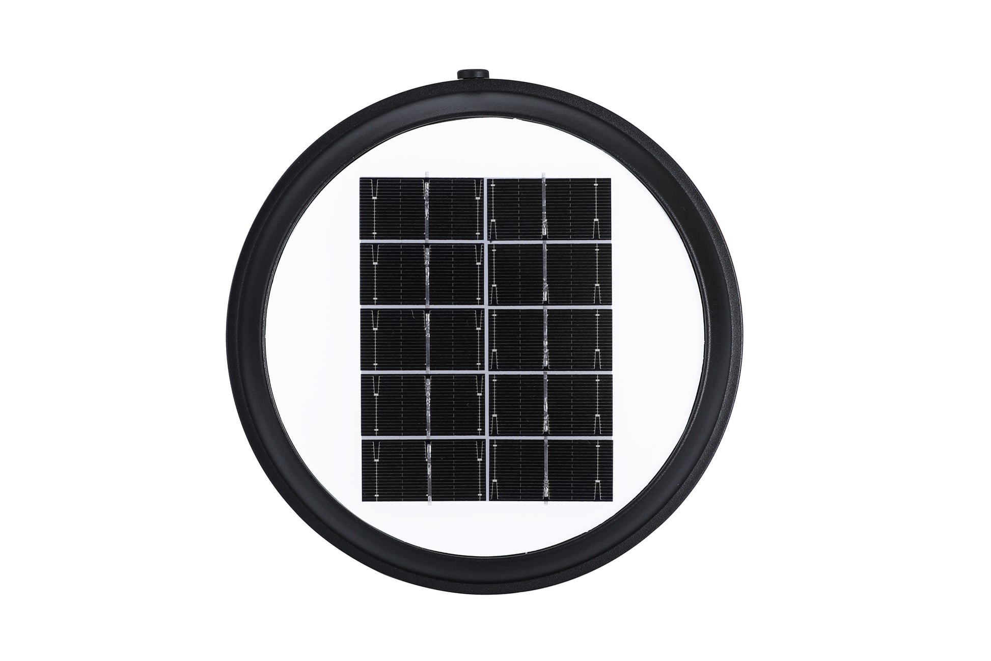 Top view of the integrated solar panel on Little Conch Series Solar Lawn Light CPD1618