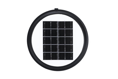 Top view of the integrated solar panel on Little Conch Series Solar Lawn Light CPD1618