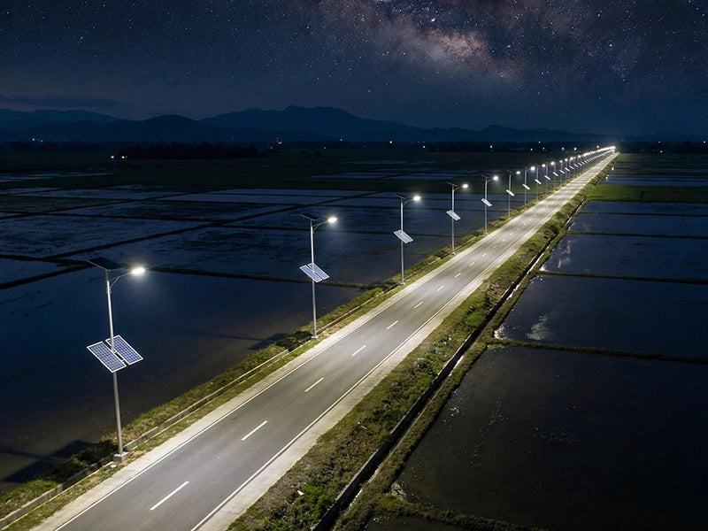 Solar Street Lighting Project in Residential Community