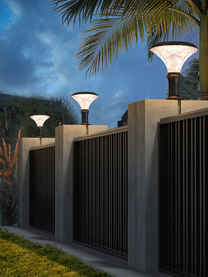 Round Diamond Series Solar Pillar Light ZTD3002