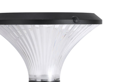 Detail view of Round Diamond Series Solar Wall Light BD3002 showing the lampshade edge and textured diffuser
