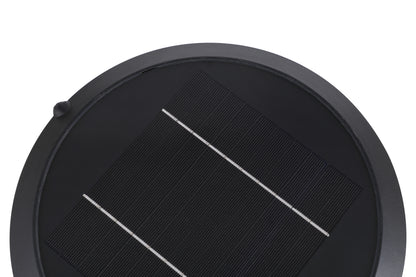 Close-up detail of Round Diamond Series Solar Wall Light BD3002 integrated solar panel