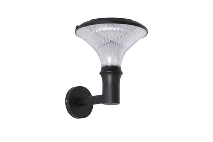 Round Diamond Series Solar Wall Light BD3002 mounted on a wall showing warm lighting effect