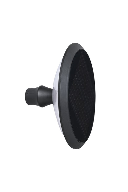 round moon series solar garden light back view