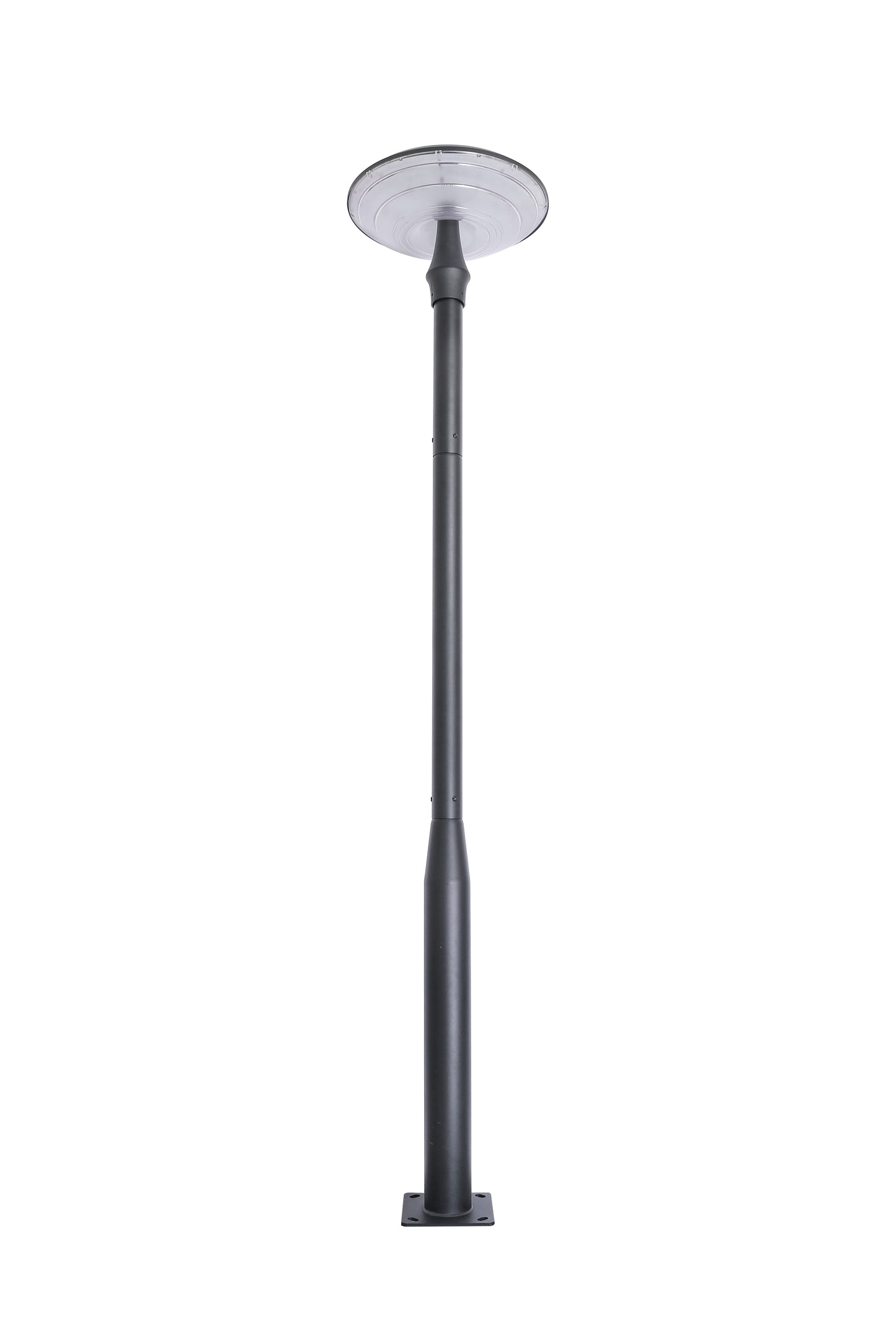 round moon series solar garden light full view