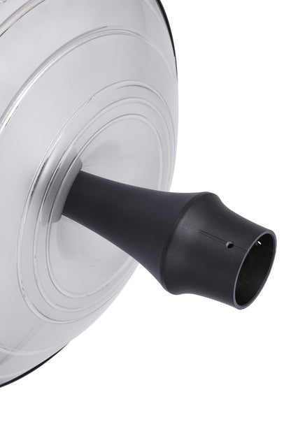 round moon series solar garden light mounting connection