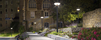 round moon series solar garden light park pathway
