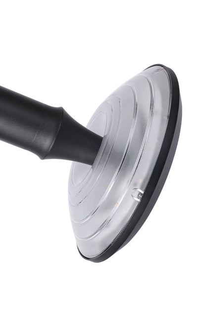 Close-up of the concentric PC diffuser on Round Moon Series Solar Lawn Light CPD3202