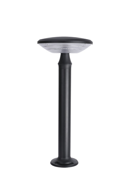  Side product view of Round Moon Series Solar Lawn Light CPD3202 with circular base