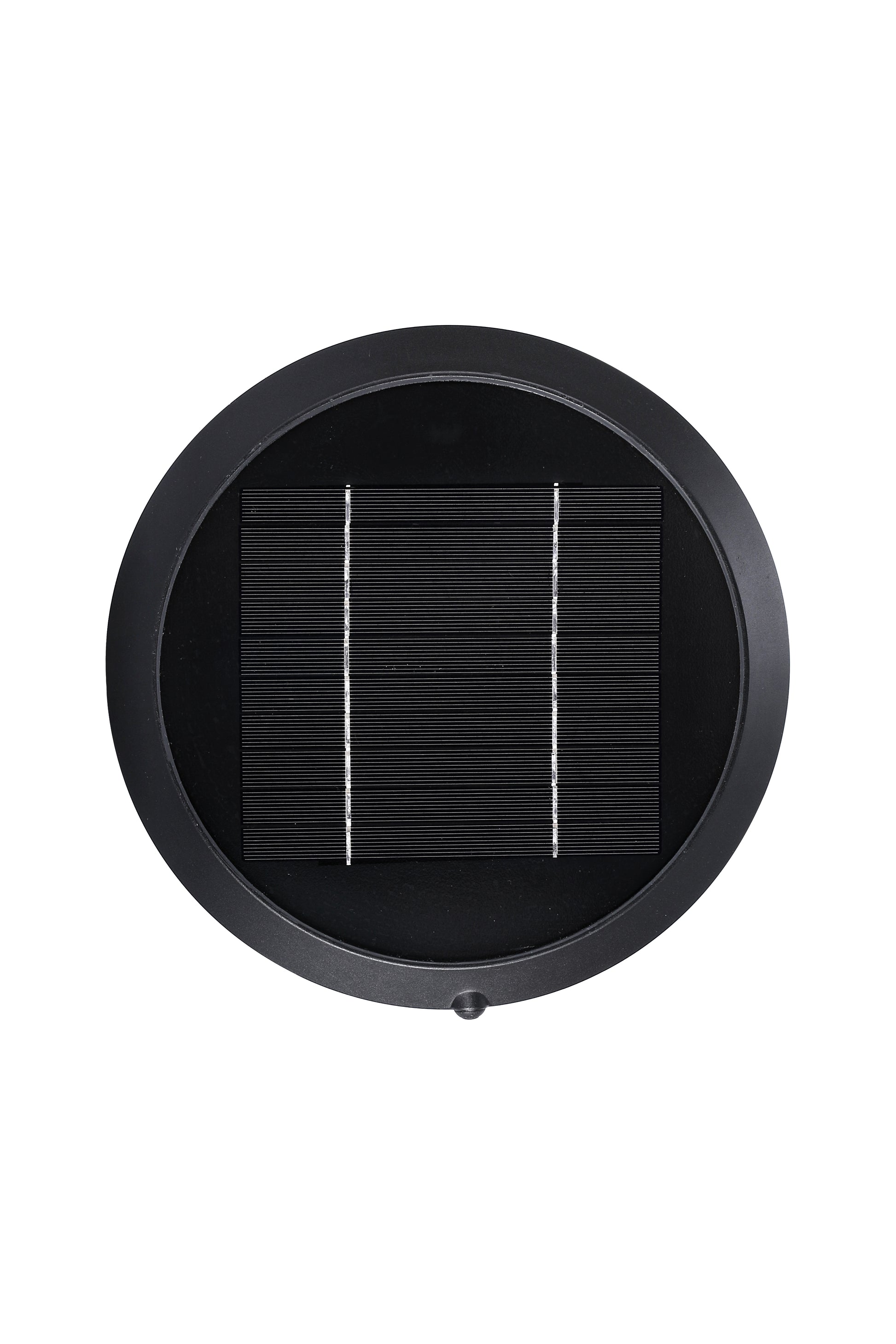 Round solar panel detail of Round Moon Series Solar Lawn Light CPD3202