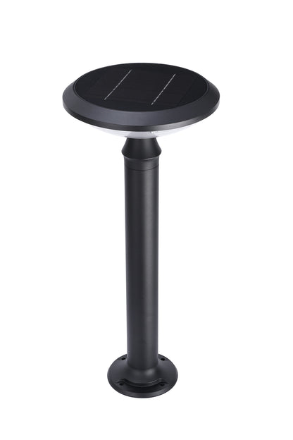  Top view of the integrated solar panel on Round Moon Series Solar Lawn Light CPD3202