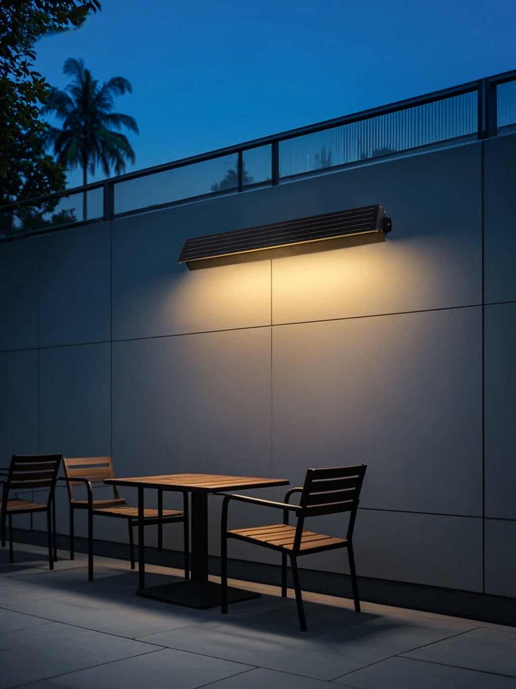 Solar Wall Washer Light XQD300-900 for courtyard wall and outdoor seating area lighting
