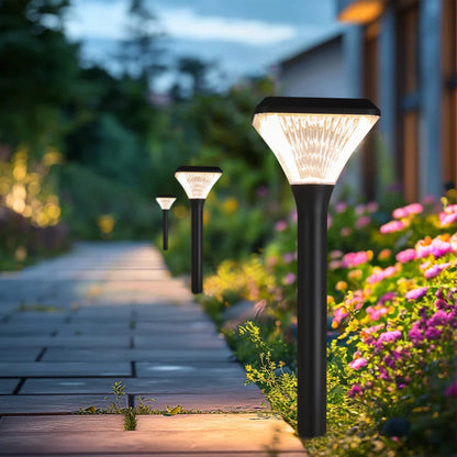 Square Diamond Series Solar Lawn Light CPD1008 for flower bed and pathway lighting