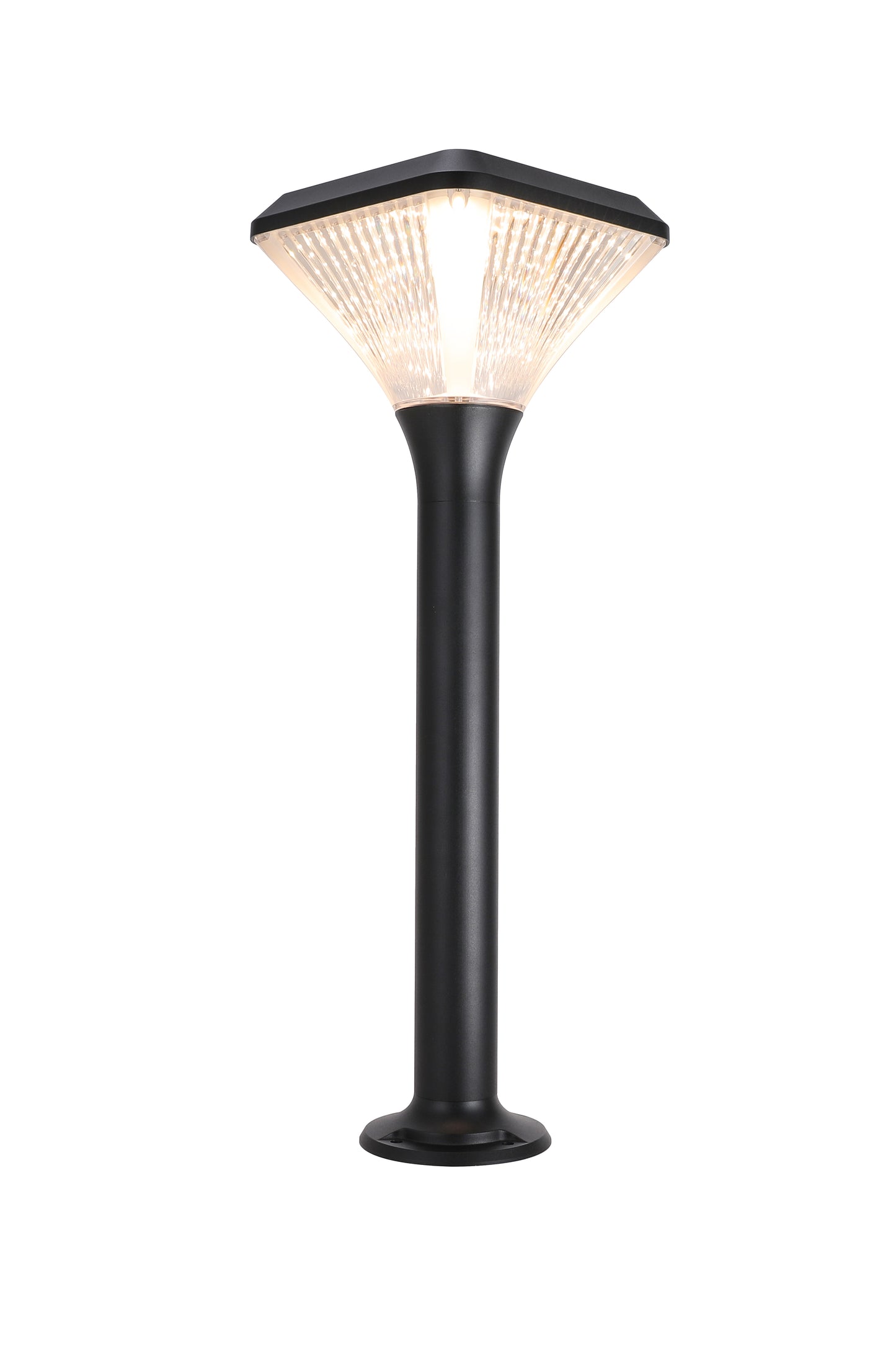 Front product view of Square Diamond Series Solar Lawn Light CPD1008