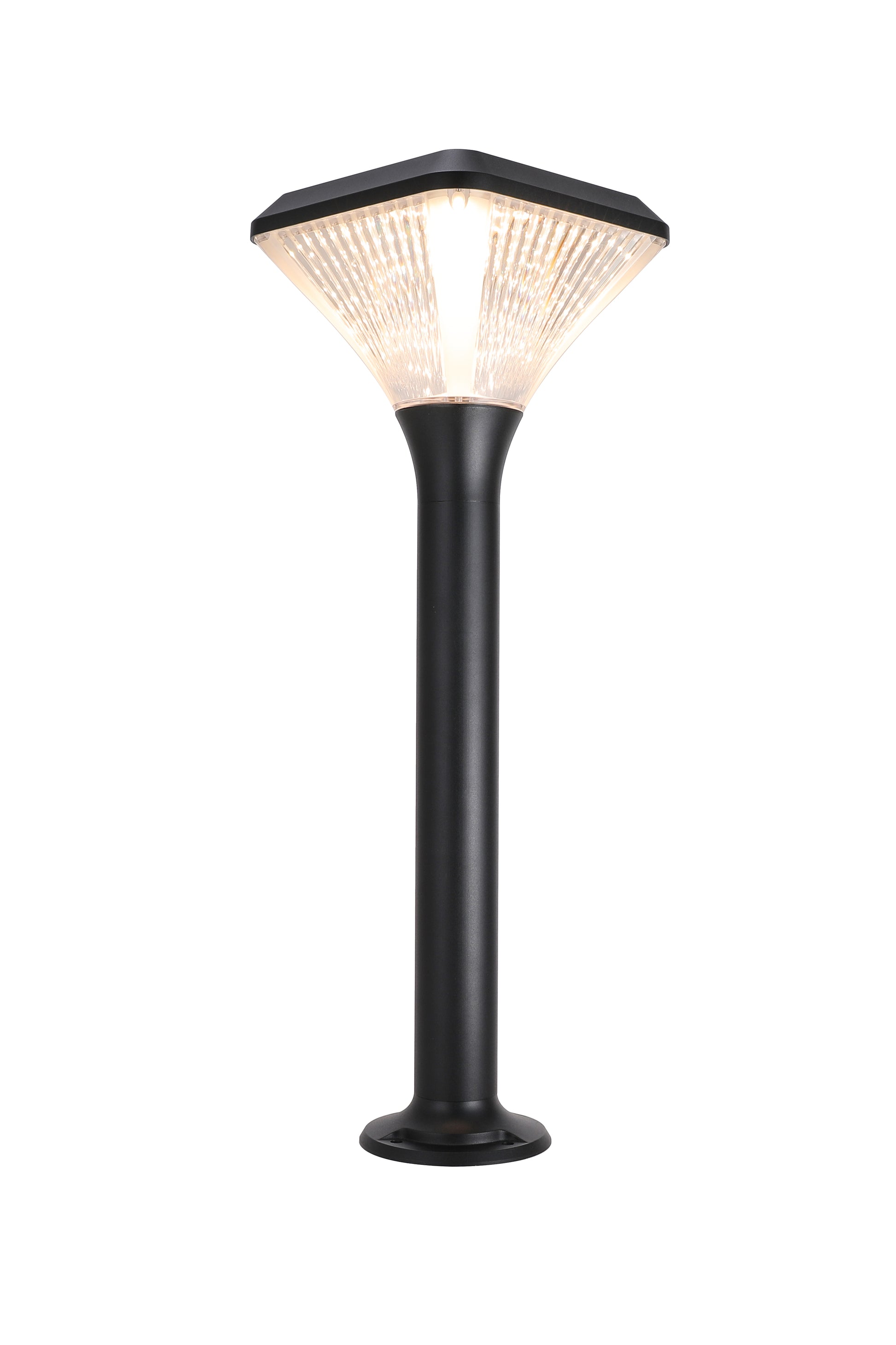 Front product view of Square Diamond Series Solar Lawn Light CPD1008