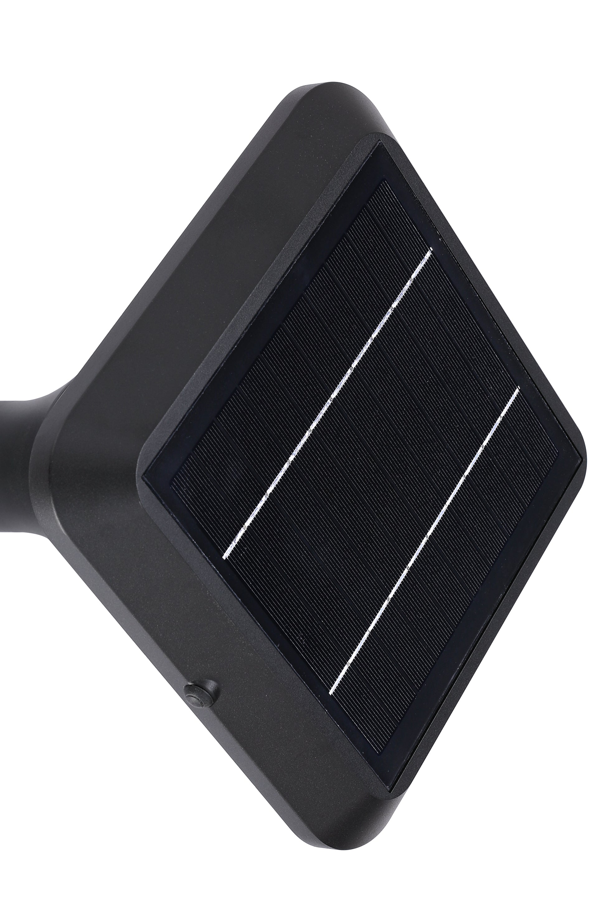 Angled solar panel detail of Square Diamond Series Solar Lawn Light CPD1008