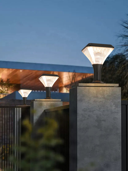 Square Diamond Series Solar Pillar Light ZTD1008