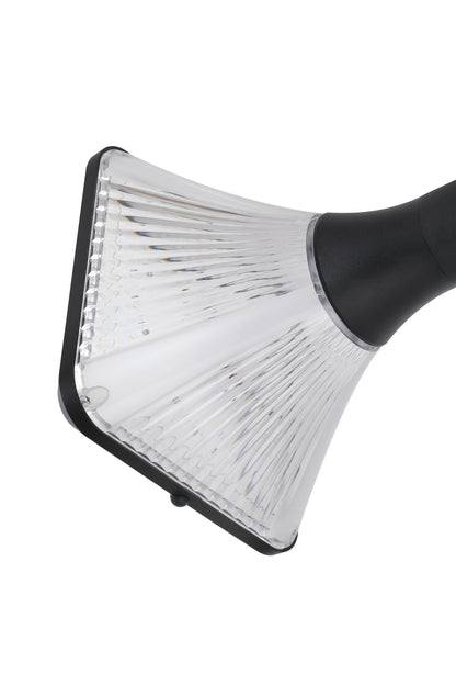 Close-up of Square Diamond Series Solar Wall Light GT-BD1008 optical ribbed PC lampshade structure