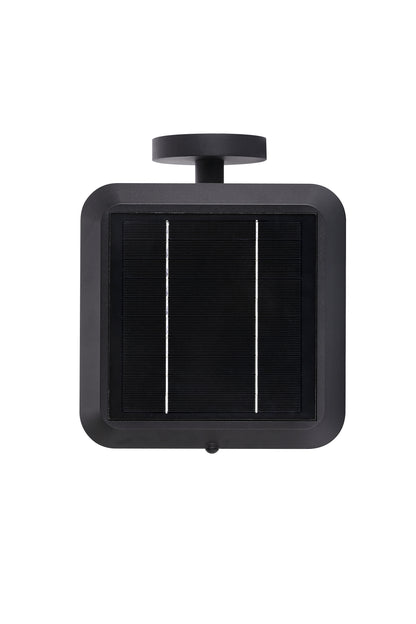 Rear structure view of Square Diamond Series Solar Wall Light GT-BD1008 showing wall mount and lamp body
