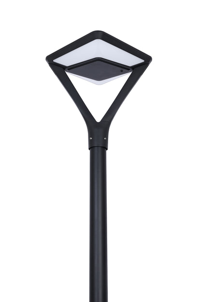 Front view of Twinstar Series solar garden light TYD3015 lamp head