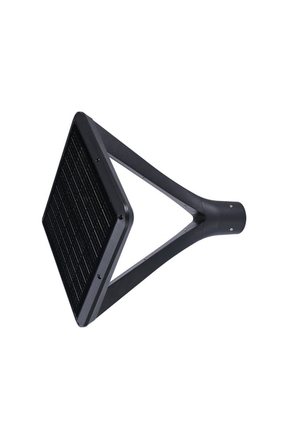 Side view of Twinstar Series solar garden light TYD3015 with integrated solar panel